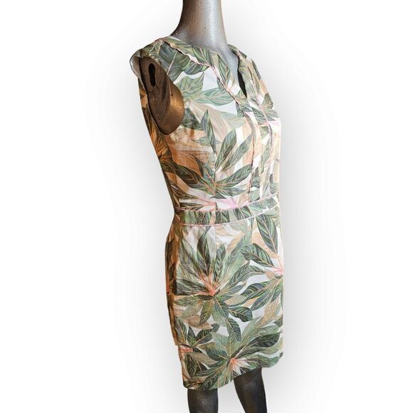 Brooks Brothers Green Tropical Floral Shift Dress 10 - Picture 11 of 11